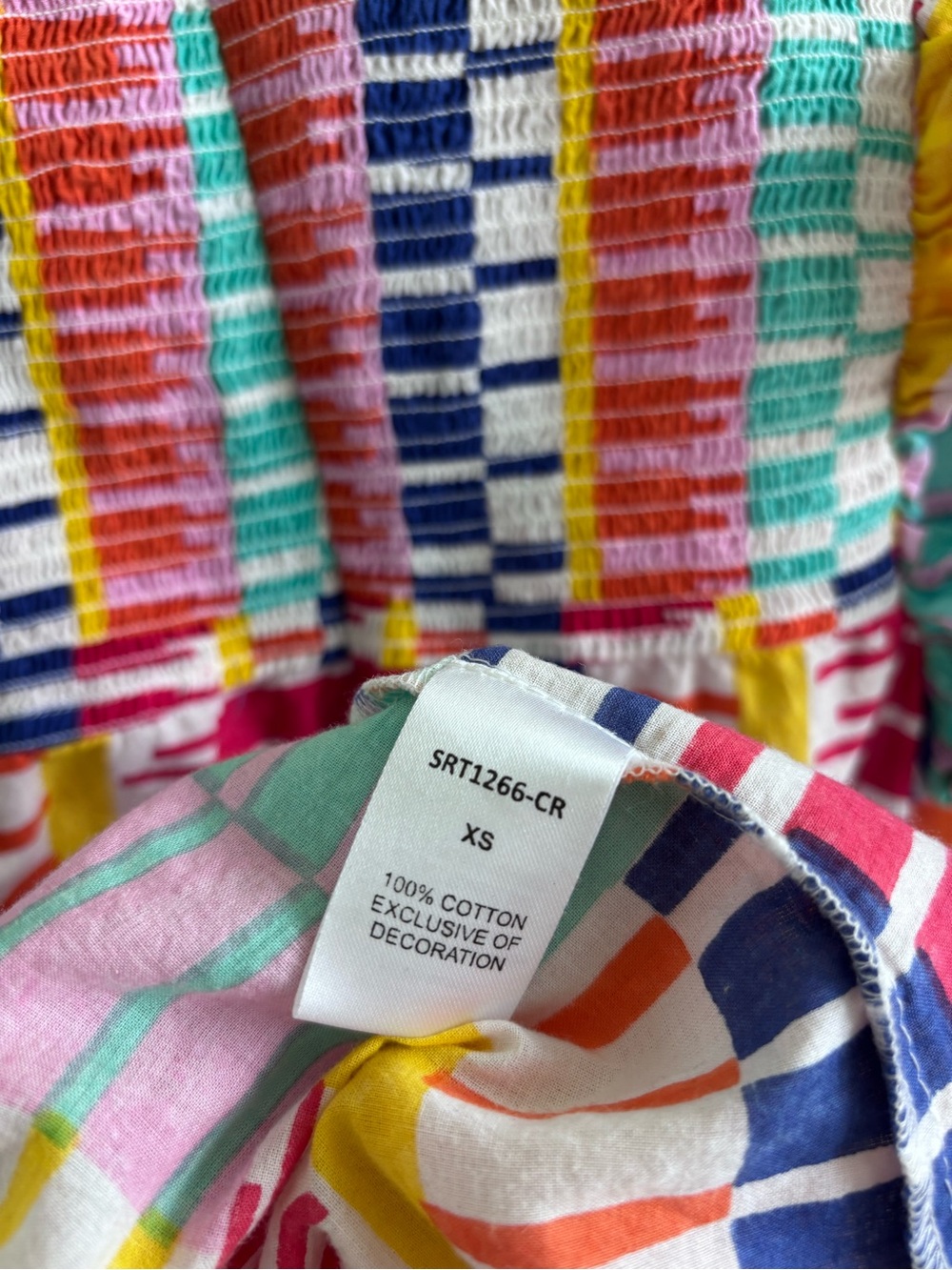 THML Multicolor Smocked Ruffle Top - Picture 4 of 6